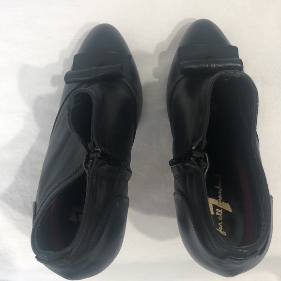 7 for All Mankind black leather booties. Sz 6 1/2 - Picture 4 of 6